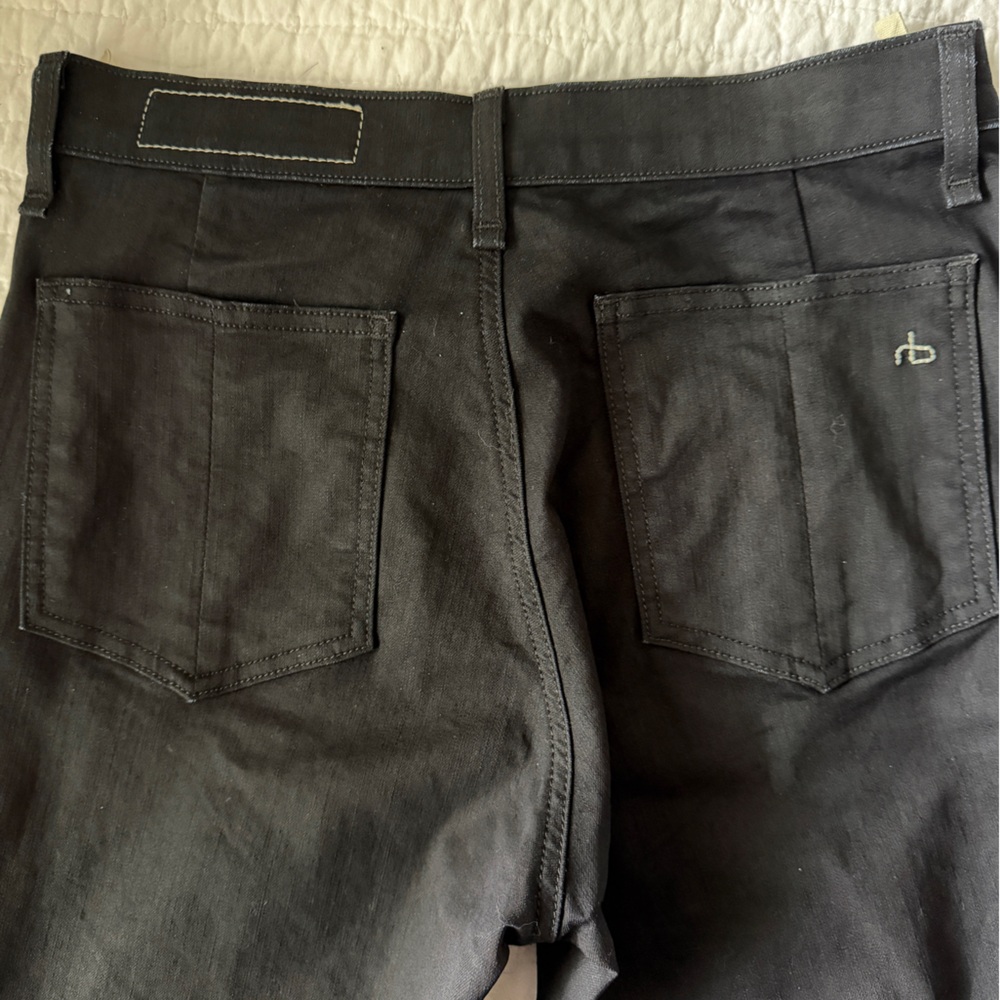 Rag & Bone Black side-zip skinny Jeans - Picture 2 of 5